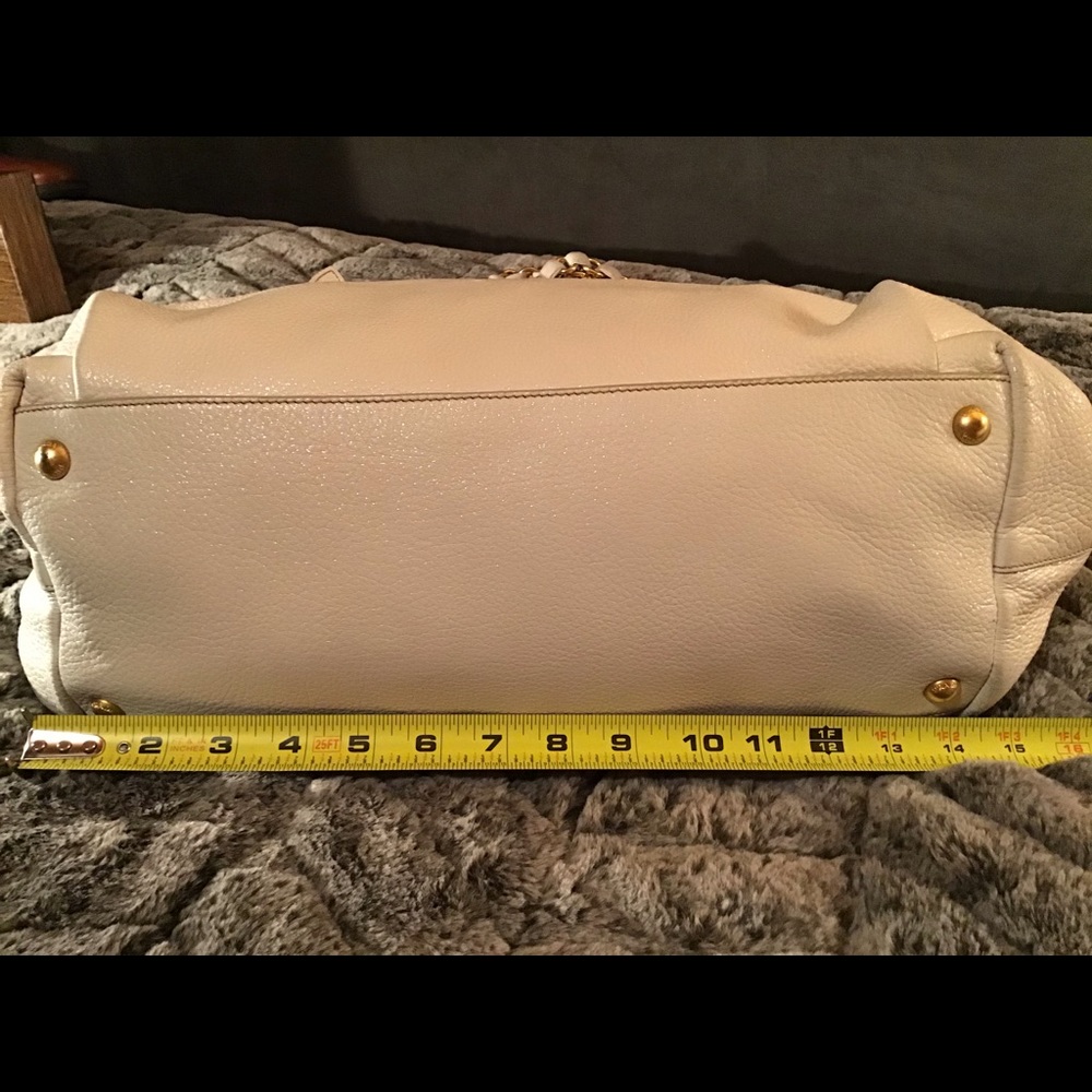 PRADA leather purse w/ brass chain straps - Picture 6 of 11